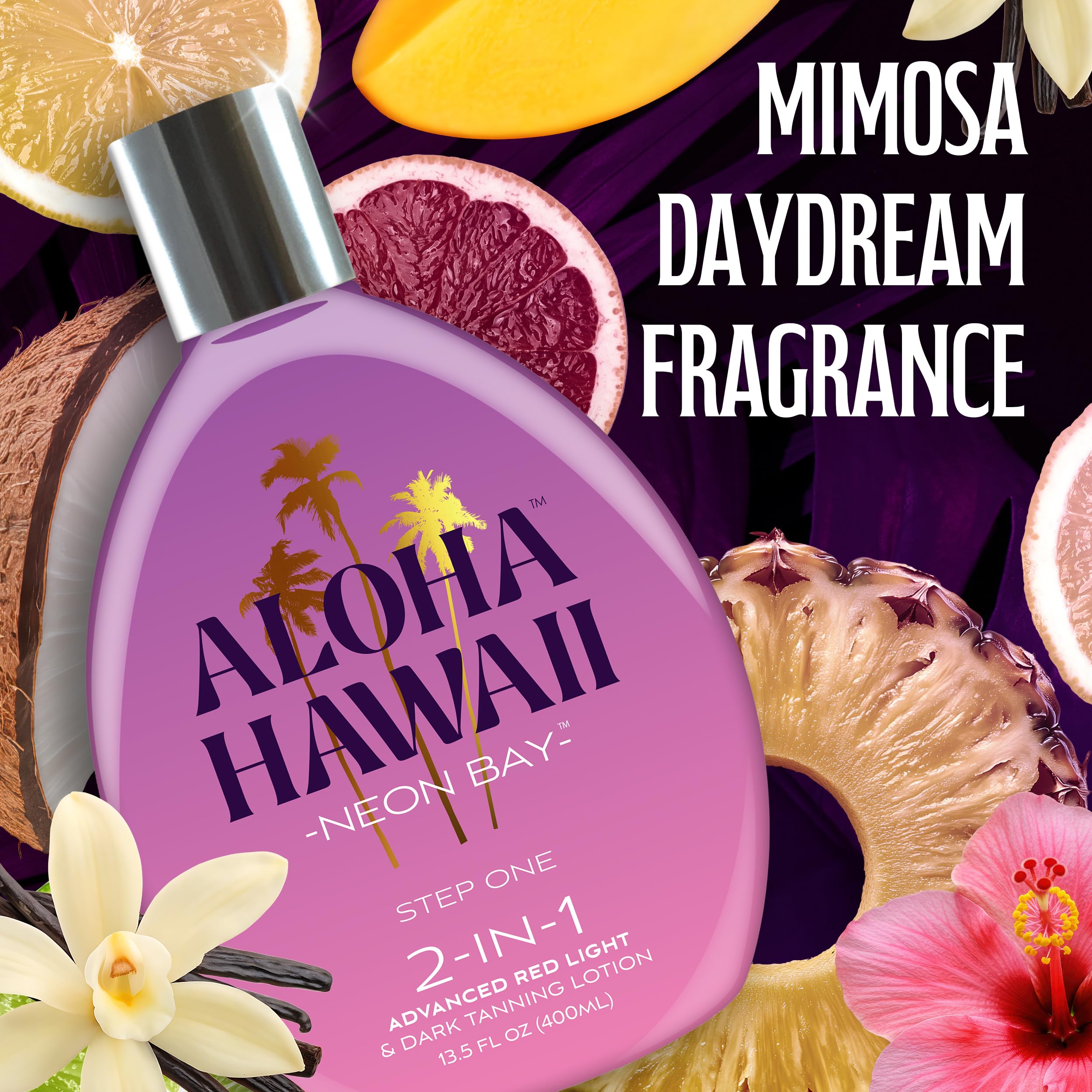 Amazon.com : Aloha Hawaii Neon Bay Tanning Lotion, 2-in-1 Advanced